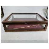 Large glass display case