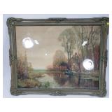 Large framed painting