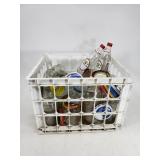 Assorted glass jar lot