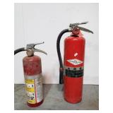 2 fire extinguishers