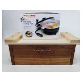 Under counter bread box and portable pan