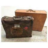 Two vintage suitcases