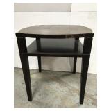 Dark brown side table