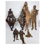 Vintage cultural wooden wall art