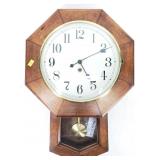 Wall clock with key