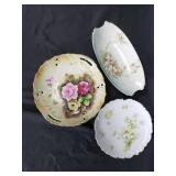 Lot of 3 vintage plates