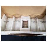 Set of Canadian club whiskey glasses