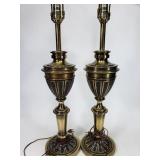 Stiffel company pair of brass lamps