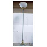 Floor lamp w/ glass shade