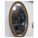 Large oval mirror