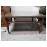 Mersman MCM glass top coffee table