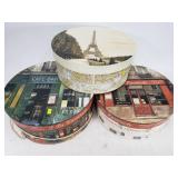 French themed hat boxes