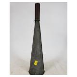 Old galvanized funnel