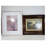2 pieces of framed art