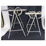 Pair of metal plant stands