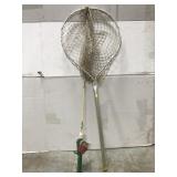 Fishing net and rod