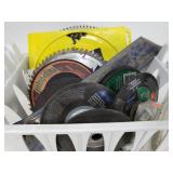 Lot of saw and sanding blades