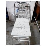 Walkers and shower bench