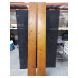 2 wood picnic bench planks
