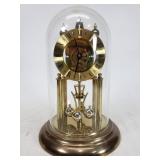 Elgin anniversary clock w/ glass dome