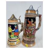 2 mus8c box beer steins