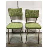 Atlas retro vinyl chair pair