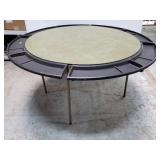 Folding game table with detachable trays