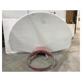 Heavy duty old school metal basketball goal