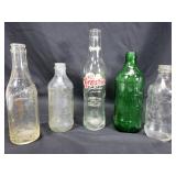 Vintage pop bottle collection