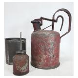 Old oil can lot