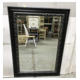Black framed mirror