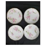 4 royal Bavarian china plates