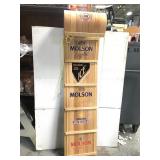 Molson wood toboggan bar sign