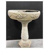 Cement bird bath