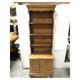 Narrow Wood cabinet with shelving