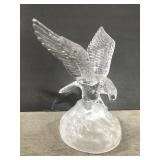 Glass eagle sculpture