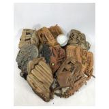 Baseball mitt lot