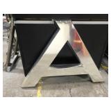 Large silver letter A