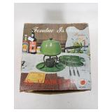 Vintage fondue set