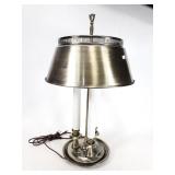 3 bulb lamp with metal shade