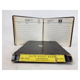 Vintage leather unused guest book