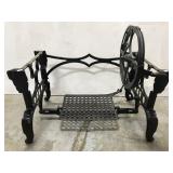 Antique White sewing machine base salvage