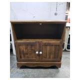 Rolling wood cabinet