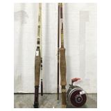 Vintage fly fishing rod pair
