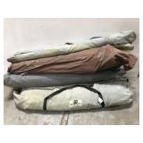Lot of camping tents