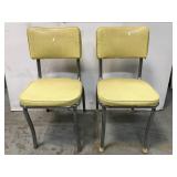 Vintage dinette chair pair