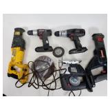 Battery powered drills and saws