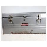 Metal craftsman tool box with tools