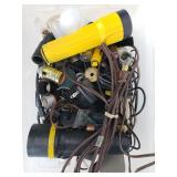 Flashlight and light fixture lot