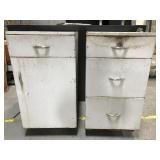 Pair of vintage metal cabinets